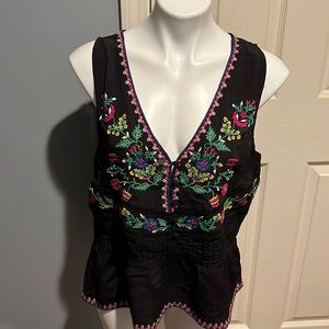 Anthropologie - Maeve Embroidered Top